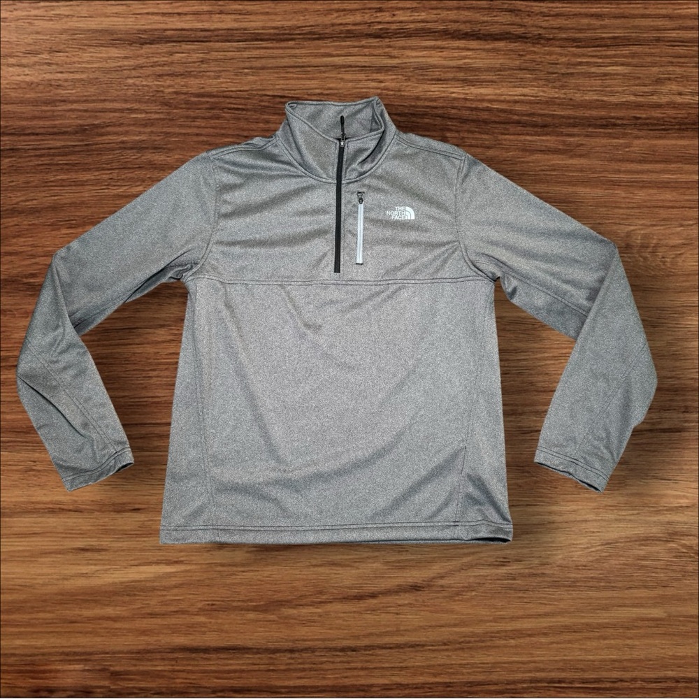 The‎ North Face 1/4 Zip Long Sleeve Grey Pullover Men’s Size Medium